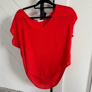Forever 21 Vibrant Red Blouse